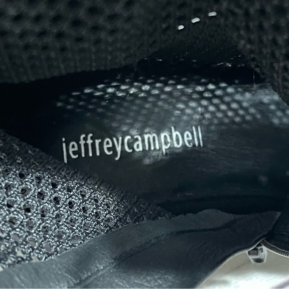 Jeffrey Campbell Ricki Hiker Mesh Lace Up Boots Black Combat Biker Size 7.5 - Picture 8 of 11